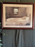 Professionally Matted & Framed Andrew Wyeth “Master Bedroom” Reproduction Print | Large Cottage Wall Art