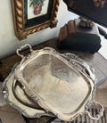 Vintage Silverplate Serving Trays – Pair, Wilcox Rochelle, Gorham EP, Hollywood Regency